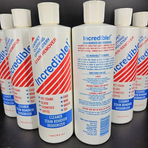Incredible Stain Remover Cleaner 6 Carpet Upholstery Pet Stains Deodorizer 16oz - Picture 7 of 10